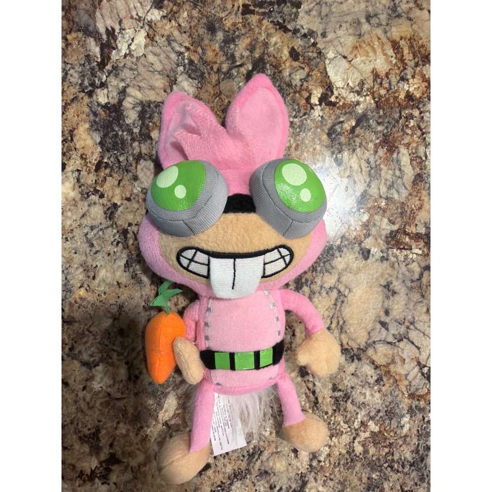 Poptropica Dr Hare Plush 10 Inch 2011 Jazwares Rare HTF Stuffed Animal Toy RARE